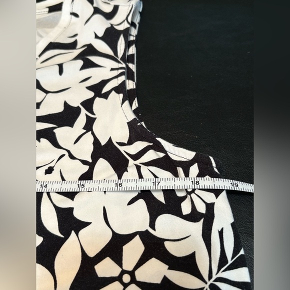 Lands' End Black and White Sheath Midi Sleeveless Dress size MP (10/12) - Picture 8 of 10